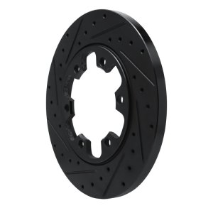 Ford Transit-350 Brake Rotor (1) - Rear Left - R1 Concepts - Drilled & Slotted - Black - `15-`25 Ford Transit-350 Brake Rotor (1) - Rear Left - R1 Concepts - Drilled & Slotted - Black - `15-`25